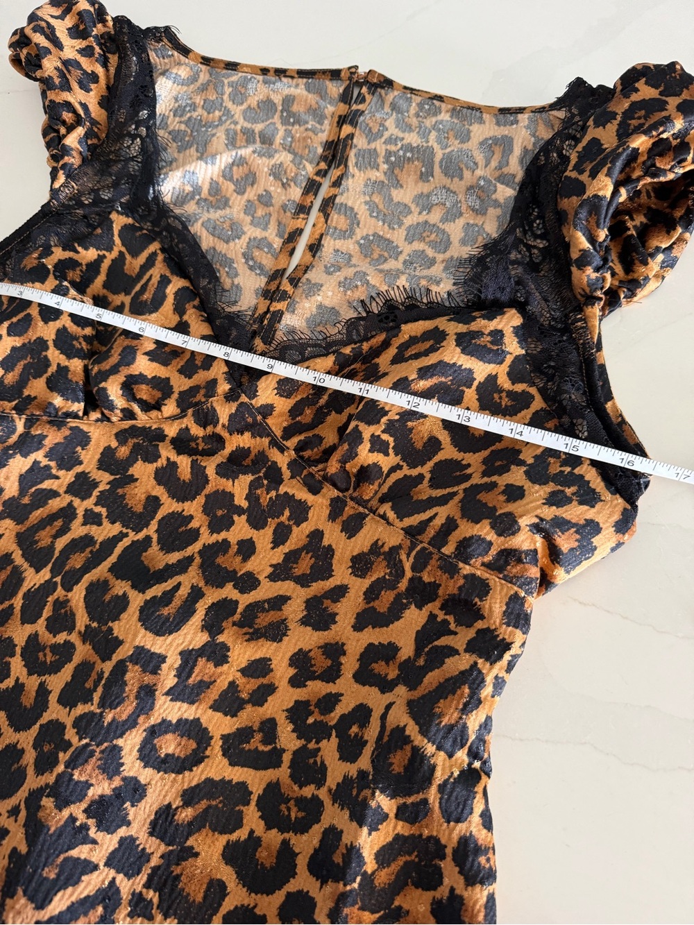 Free People Foolish Heart Leopard Print Lace Midi Dress Sz XS MSRP $128 NEW - Picture 8 of 10